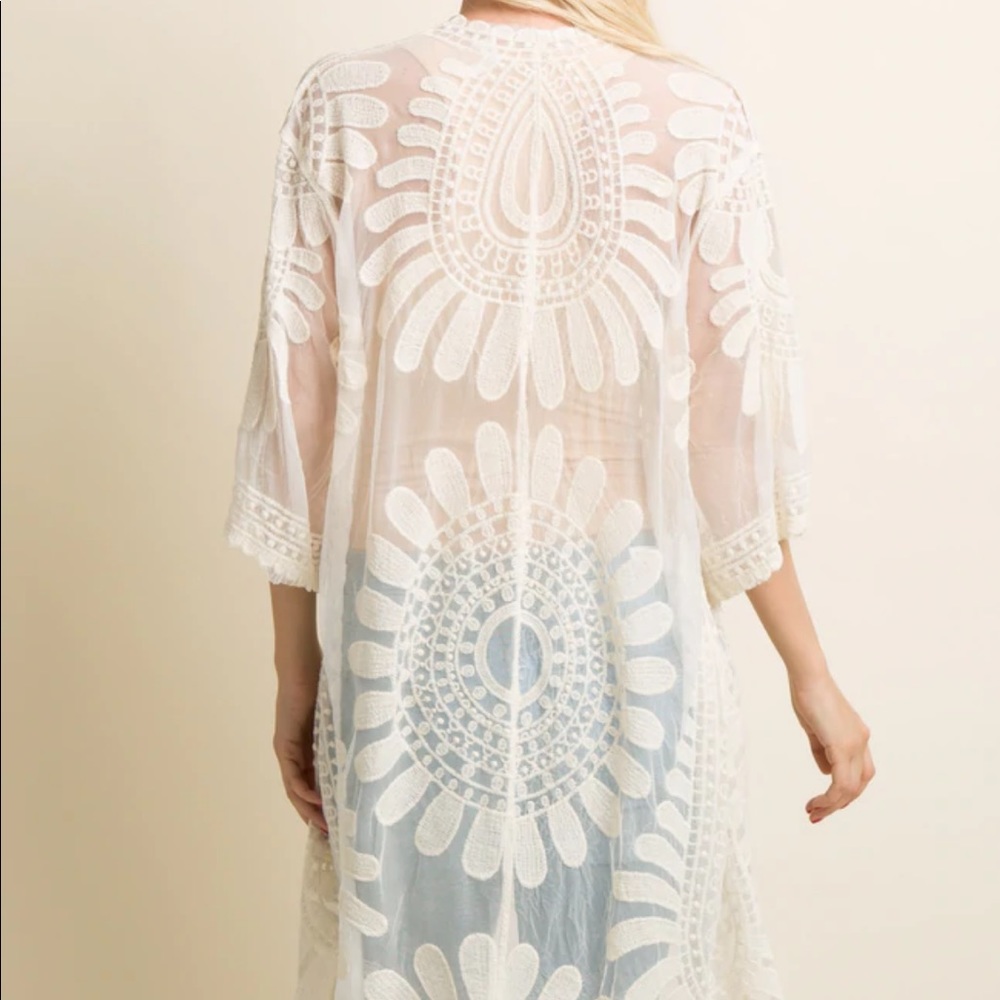 Summer ready lace kimono
